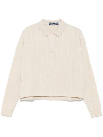 Polo Ralph Lauren Poloshirt Mit Polo Pony-stickerei In Nude