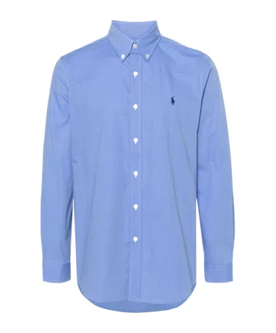 POLO RALPH LAUREN POLO RALPH LAUREN PONY EMBROIDERED CURVED HEM SHIRT