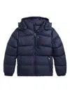 Polo Ralph Lauren Kids' Water Resistant 650 Fill Power Down Puffer Jacket With Removable Hood