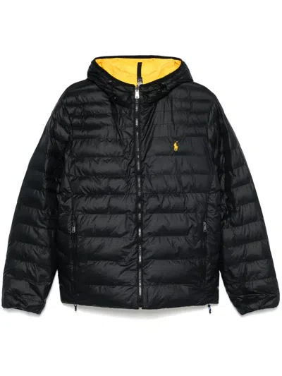 Polo Ralph Lauren Polo Pony-embroidered Puffer Jacket In 黑色