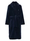 Polo Ralph Lauren Polo Pony-embroidered Robe In Blue