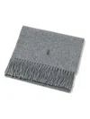 Polo Ralph Lauren Polo Pony-embroidered Scarf In Gray