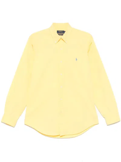 Polo Ralph Lauren Polo Pony-embroidered Shirt In 黄色