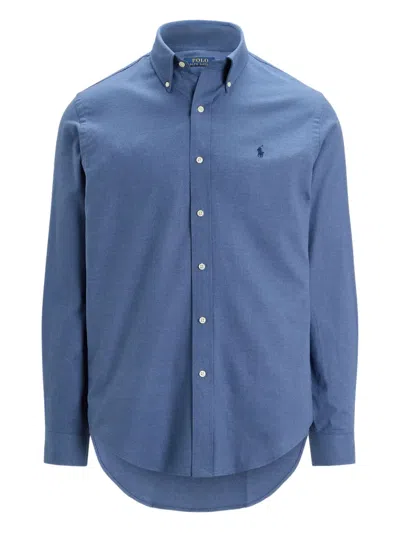 Polo Ralph Lauren Polo Pony-embroidered Shirt In Blue