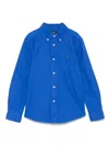 Polo Ralph Lauren Polo Pony-embroidered Shirt In Blue