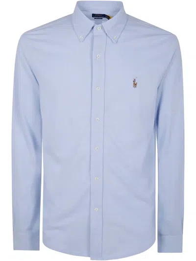Polo Ralph Lauren Polo Pony-embroidered Shirt In Blue