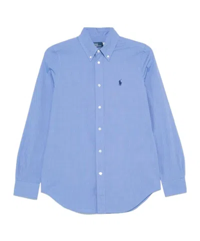Polo Ralph Lauren Polo Pony-embroidered Shirt In Blue