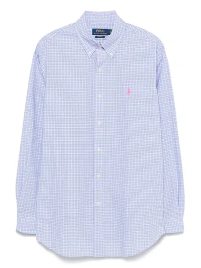 Polo Ralph Lauren Polo Pony-embroidered Shirt In Blue