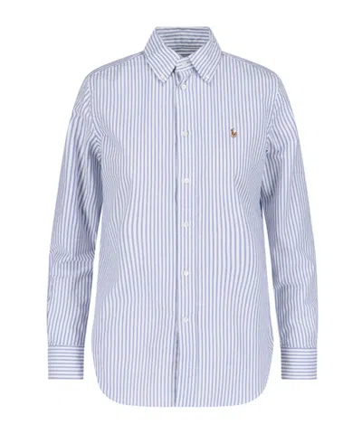 Polo Ralph Lauren Pony Embroidered Striped Shirt In Multi