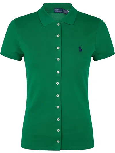 Polo Ralph Lauren Polo-pony Embroidered Shirt In Green