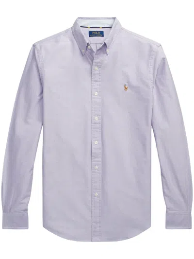 Polo Ralph Lauren Polo Pony-embroidered Shirt In Purple