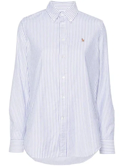 Polo Ralph Lauren Hemd Mit Polo Pony-stickerei In Light Blue