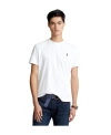 Polo Ralph Lauren Man White T-shirt With Embroidered Navy Blue Pony In White