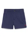 Polo Ralph Lauren Polo Pony Cotton Track Shorts In Blue