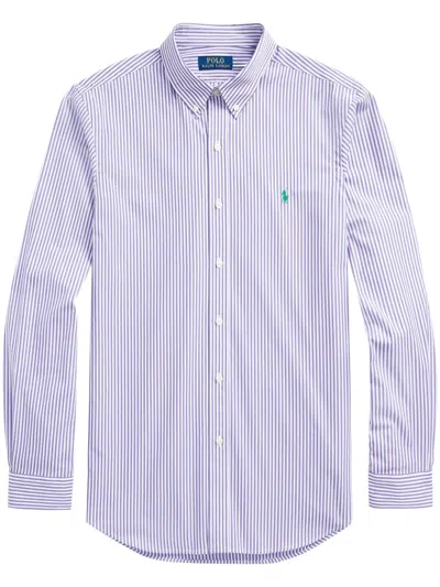 Polo Ralph Lauren Polo Pony Striped Shirt In Weiss