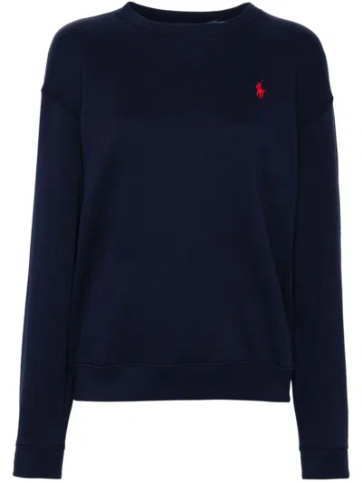 Polo Ralph Lauren Polo Pony-embroidered Sweater In Blue