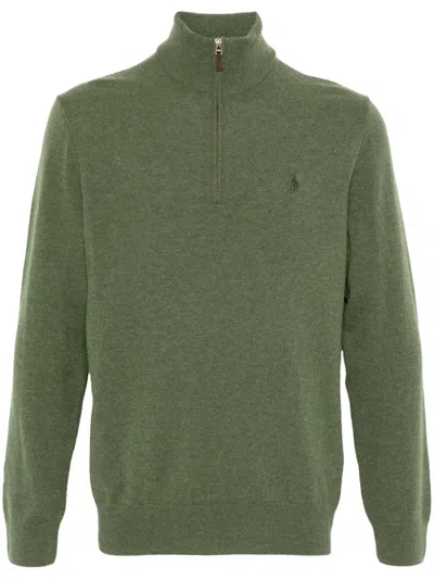 Polo Ralph Lauren Polo Pony-embroidered Sweater In Green