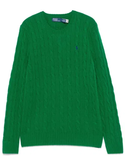 Polo Ralph Lauren Polo Pony-embroidered Jumper In Green