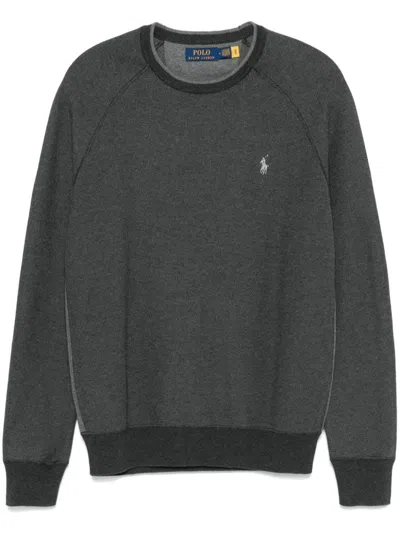 Polo Ralph Lauren Polo Pony-embroidered Sweater In Grey