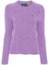 Polo Ralph Lauren Julianna Long Sleeve Pullover In Purple