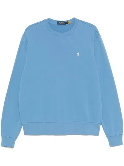 Polo Ralph Lauren Polo Pony-embroidered Sweatshirt In 蓝色