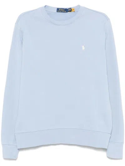 Polo Ralph Lauren Polo Pony-embroidered Sweatshirt In Blue