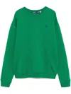 Polo Ralph Lauren Women's Lightweight Fleece Crewneck Pullover Sweatshirt In Green
