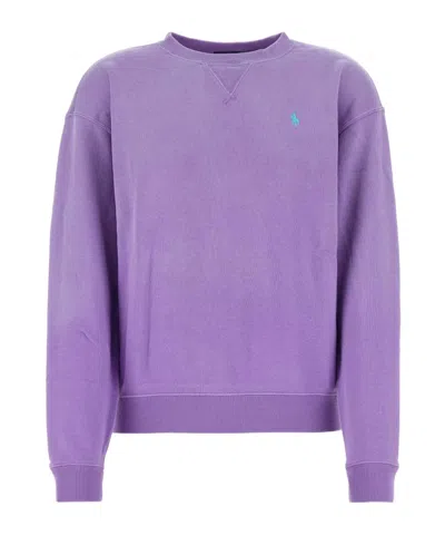 Polo Ralph Lauren Polo Pony-embroidered Sweatshirt In Purple