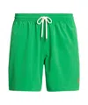 Polo Ralph Lauren Polo Pony-embroidered Swim Shorts In Green