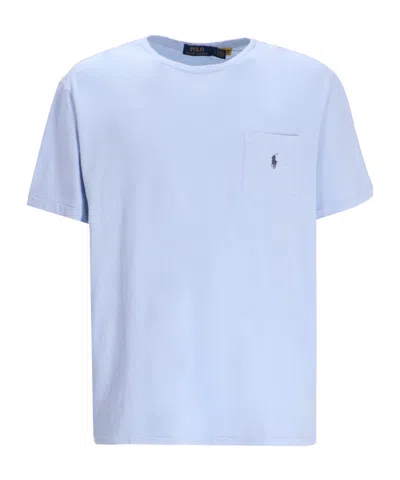 Polo Ralph Lauren Polo Pony-embroidered T-shirt In Blue