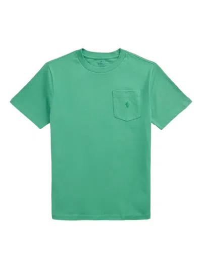 Polo Ralph Lauren Kids' Polo Pony-embroidered T-shirt In Green