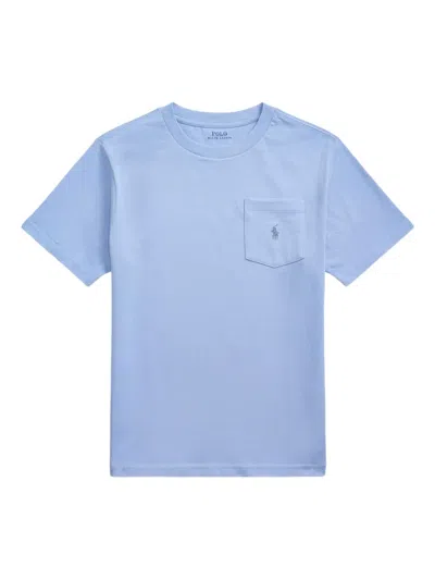 Polo Ralph Lauren Kids' Polo Pony-embroidered T-shirt In Blue