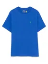 Polo Ralph Lauren Polo Pony Logo-embroidered Cotton T-shirt 2-14 Years In Blue