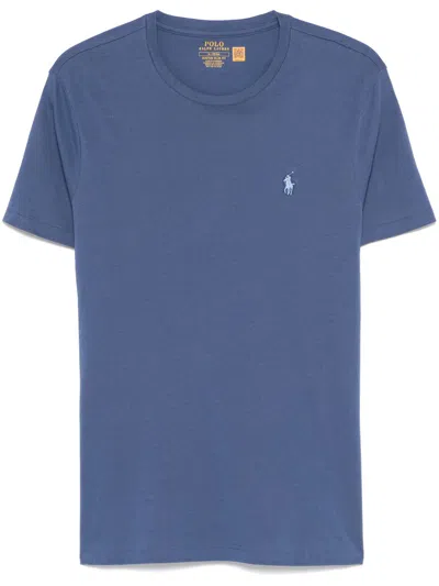 Polo Ralph Lauren Polo Pony-embroidered T-shirt In Blue