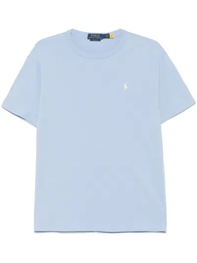 Polo Ralph Lauren Polo Pony-embroidered T-shirt In Blue