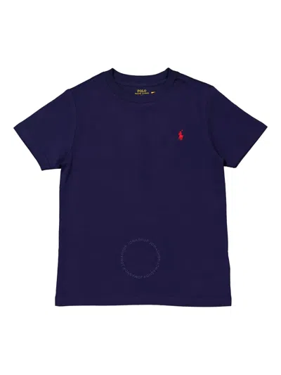 Polo Ralph Lauren Kids' Polo Pony-embroidered T-shirt In Blue