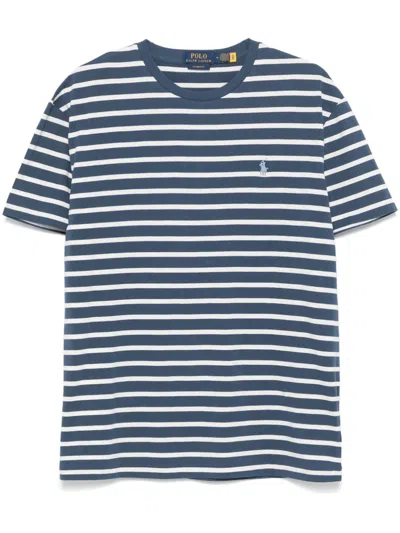 Polo Ralph Lauren Polo Pony-embroidered T-shirt In Blue