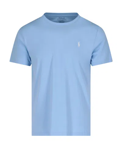 Polo Ralph Lauren Polo Pony Embroidered T-shirt In Blue