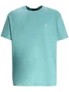 Polo Ralph Lauren Classic Fit Jersey Crewneck T-shirt Man T-shirt Sage Green Size Xxl Cotton In Blue