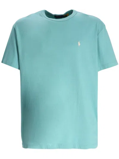 Polo Ralph Lauren Classic Fit Jersey Crewneck T-shirt Man T-shirt Sage Green Size Xxl Cotton