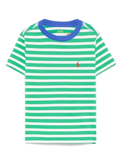 Polo Ralph Lauren Kids' Polo Pony-embroidered T-shirt In Green