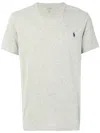 Polo Ralph Lauren Embroidered T-shirt In Gray