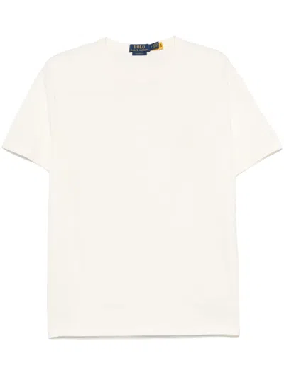 Polo Ralph Lauren Polo Pony-embroidered T-shirt In Neutrals