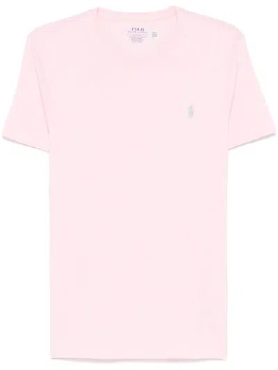 Polo Ralph Lauren Polo Pony-embroidered T-shirt In Pink