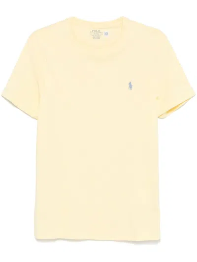 Polo Ralph Lauren Polo Pony-embroidered T-shirt In Yellow