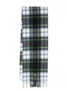 Polo Ralph Lauren Polo Pony-embroidered Tartan Check-print Scarf In Green