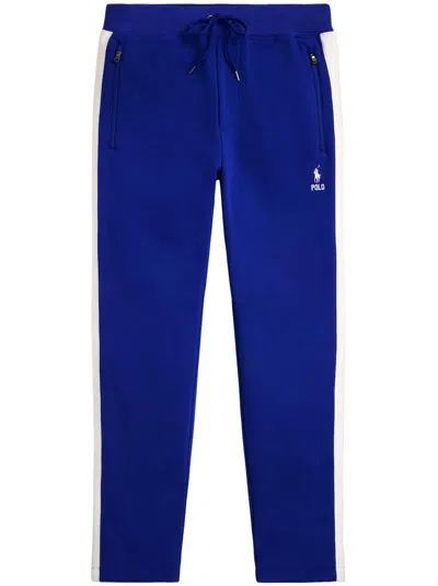 Polo Ralph Lauren Polo Pony-embroidered Track Pants In 蓝色