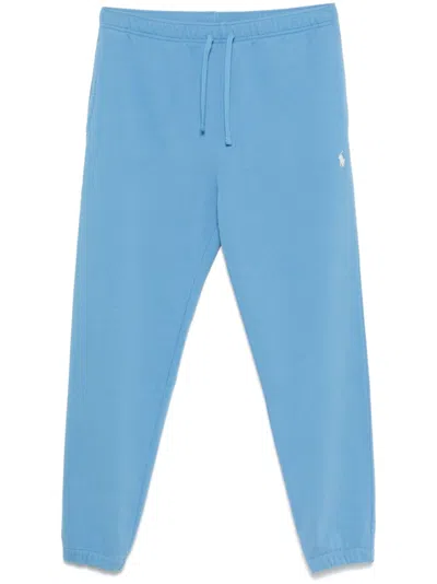 Polo Ralph Lauren Polo Pony-embroidered Track Pants In Blue