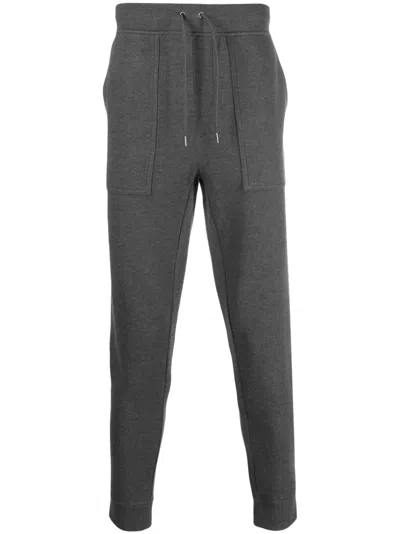 Polo Ralph Lauren Polo Pony-embroidered Track Pants In Grey