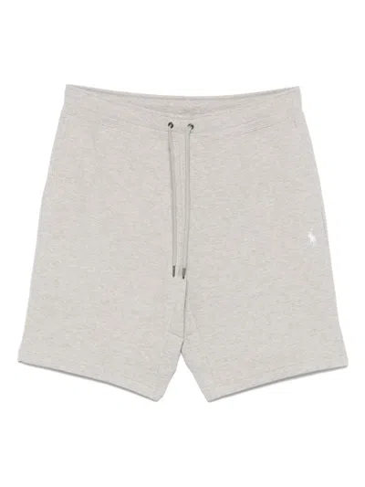 Polo Ralph Lauren Polo Pony-embroidered Track Shorts In Grey
